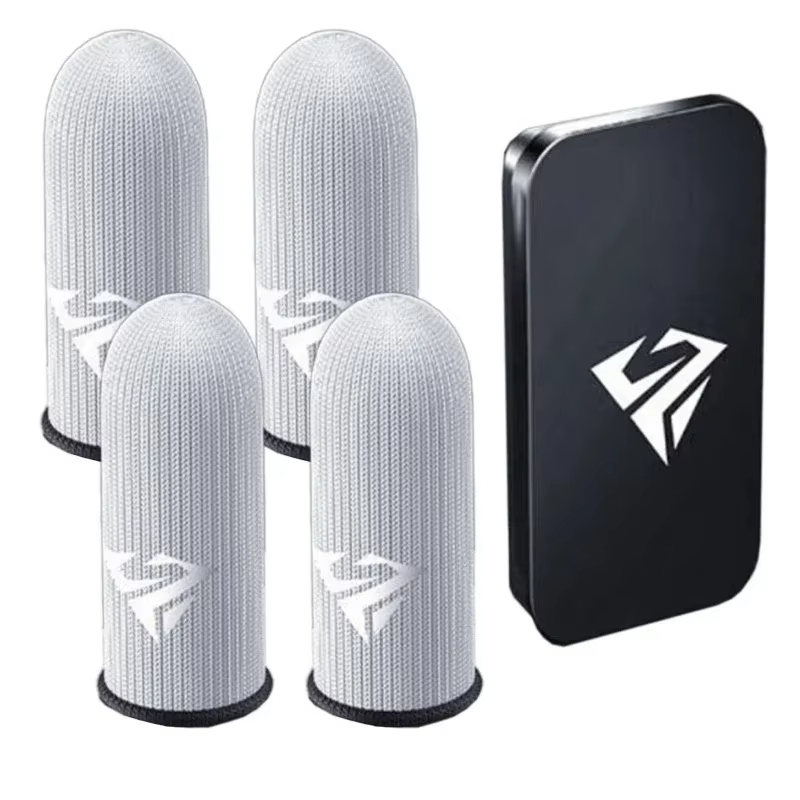 Gaming Accessories Bundle - 1 Paar Gamer-Fingerhüllen, schweißfeste Gamer-Fingerabdeckungen, Touchscreen-Fingerspitzenhüllen