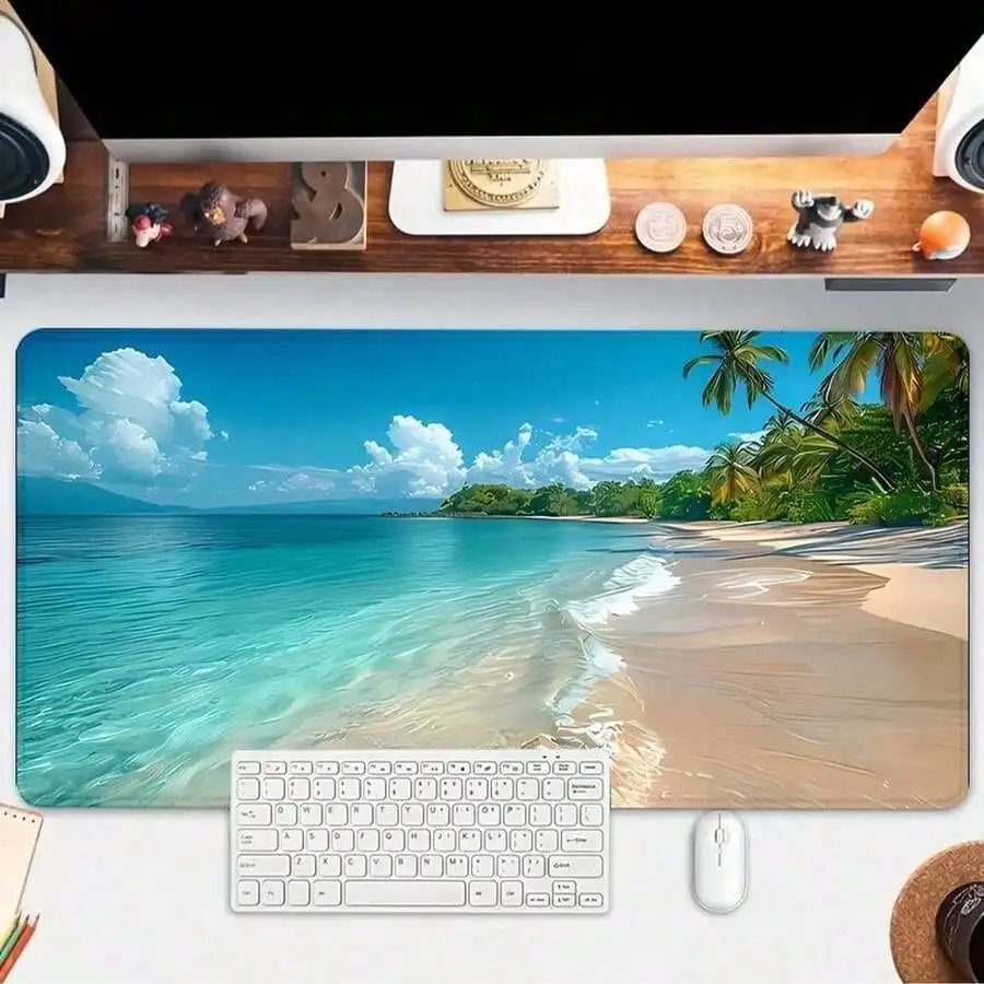Gaming Accessories Gifts For Men - Blue Ocean Mauspad Sommer Strand Schreibtischunterlage