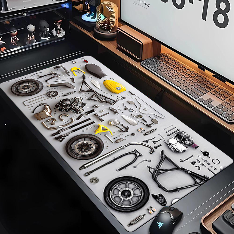 Gaming Accessories For Laptop - Zerlegbares Diagramm-Gummi-Mauspad XXL Gaming-Zubehör Büro-Gamer Tastatur-Schreibtischunterlage