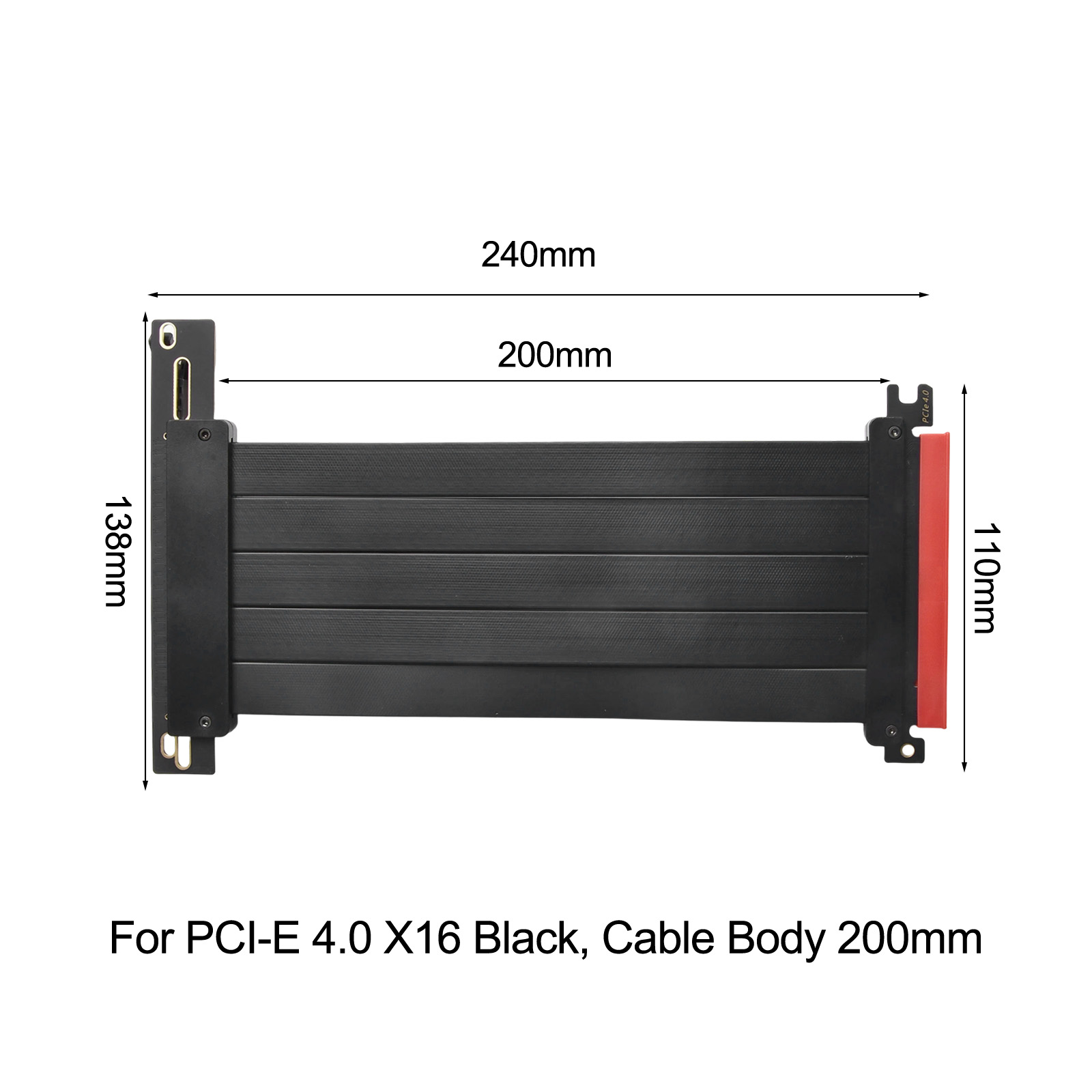 PCIe 4.0 X16 Riser-Kabel 20cm  – Pcie Extension Cable Bewertung und Preis