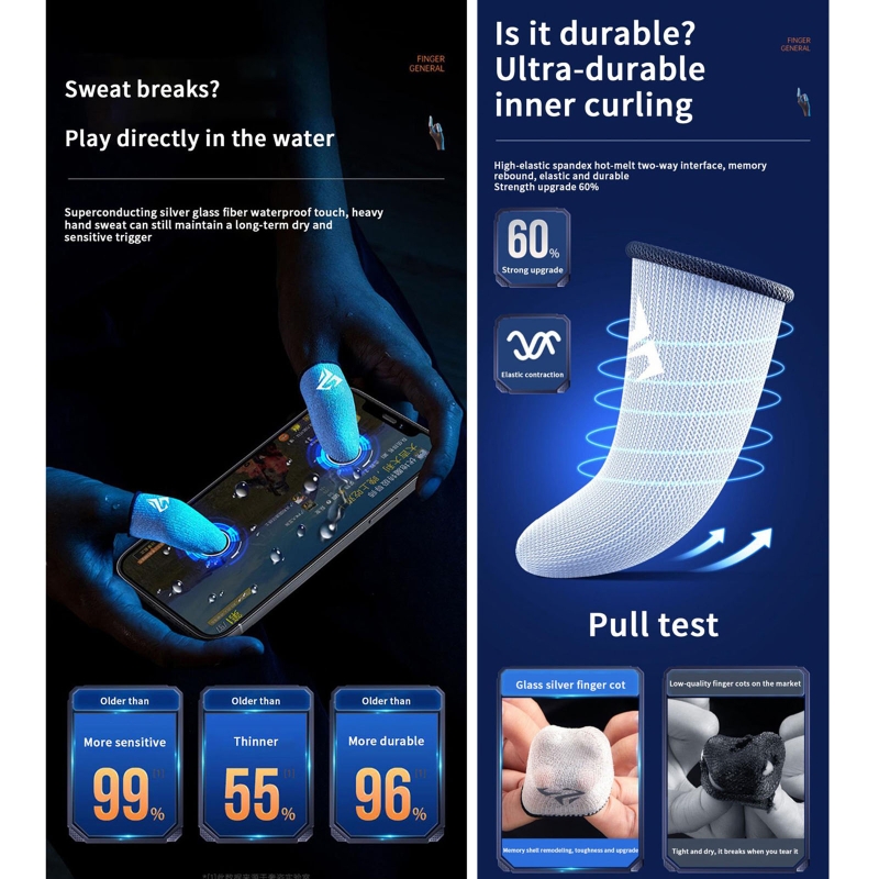 1 Paar Gamer Finger Ärmel schw – Gaming Accessories Bundle Bewertung und Preis